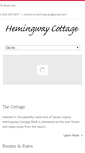 Mobile Screenshot of hemingwaycottage.com